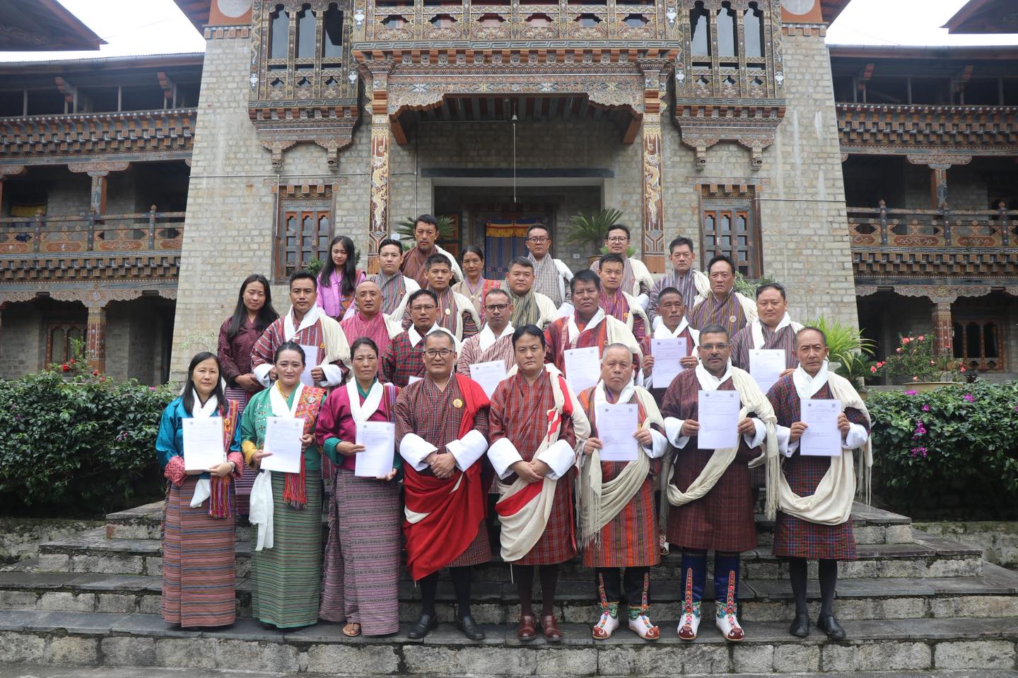 Tashi Khadar ceremony for the promotees of Tsirang Dzongkhag,